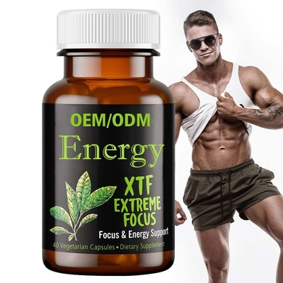 Capsules temporaires rapides faites sur commande du supplément 120 d'énergie pour les hommes et des femmes