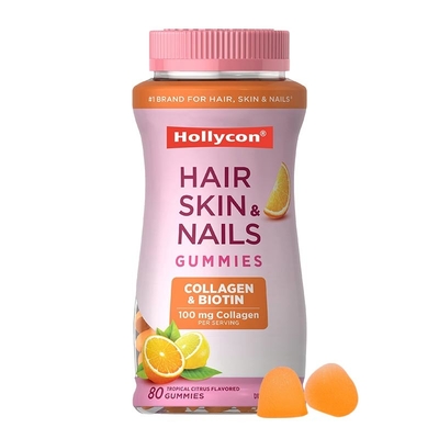 L'OEM de supplément de soins de santé de GMP soutient la peau et la vitamine saines Gummies de cheveux d'ongles