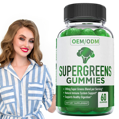 L'usine essentielle de vitamines et de minerais de vitamine gommeuse verte superbe a basé le supplément diététique de soutien immunisé