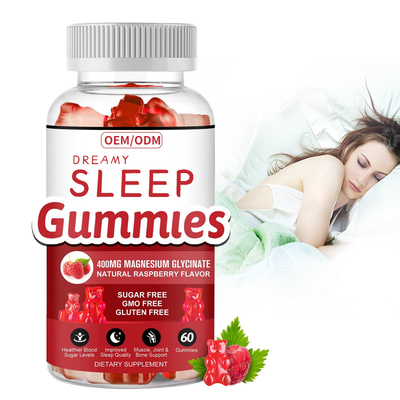 Le sommeil libre de soutien de Gummies de vitamine de Melatonin de gluten détendent l'extrait de baume de citron de magnésium de la vitamine D de Melatonin