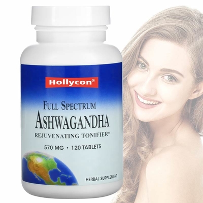 OEM Ashwagandha racine de blanchiment de la peau capsules 120 comprimés Calcium facile à avaler