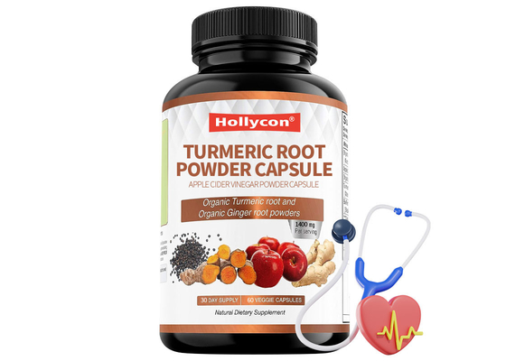 Capsule en poudre de vinaigre de cidre santé cardiaque racine de curcuma en poudre