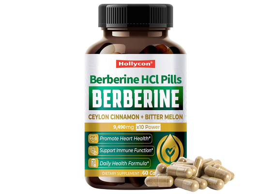 HALAL Berbérine HCL Capsules Supplément de renforcement du système immunitaire Appui à la gestion du poids