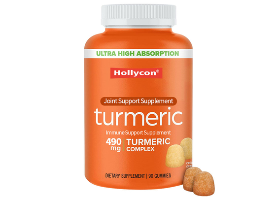HALAL Suppléments OEM Curcuma Curcumine Gummies Suppléments alimentaires 90pcs Soutien à la santé des articulations