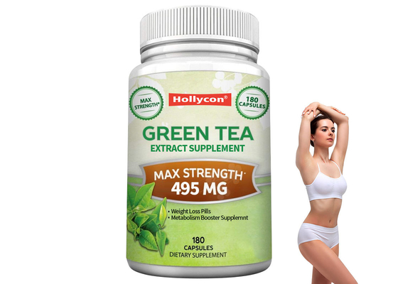 Capsules d'extrait de thé vert Suppléments OEM pour augmenter la thermogenèse Pilules de perte de poids
