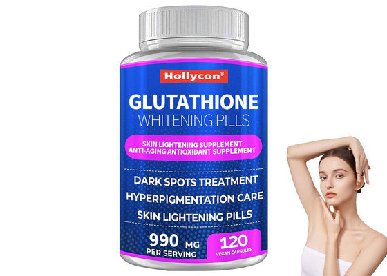 Pilules blanchissantes au glutathion 120pcs pour une peau lisse