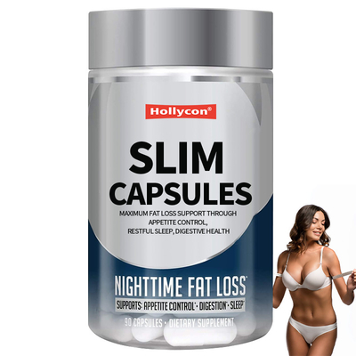 OEM Supplément de perte de graisse maximale de soutien grâce au contrôle de l'appétit, le sommeil reposant, santé digestive Slim Capsules