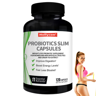 OEM Probiotiques Slim Capsules Perte de poids Supplément probiotique pour femmes et hommes avec électrolytes et extrait de thé vert