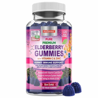 Des gommes de mûrier avec de la vitamine C et du zinc pour adultes et enfants