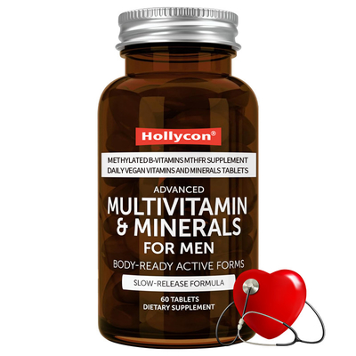 Multivitamines pour hommes améliorées sur mesure Vitamines B méthylées MTHFR Supplément quotidien pour végétaliens Vitamines et minéraux