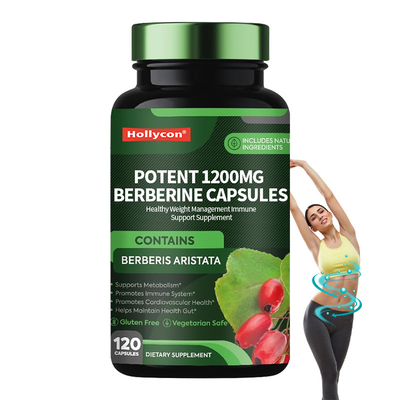 Capsules puissantes de 1200 mg de berbérine pour une gestion saine du poids