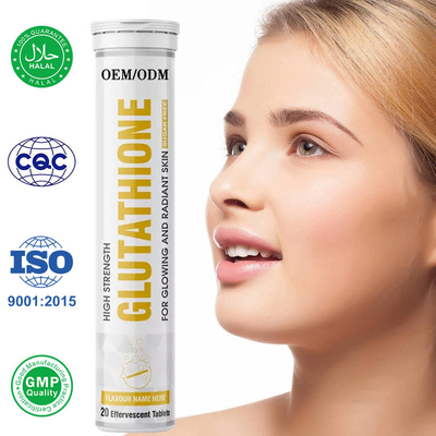 Le glutathion original d'OEM marque sur tablette blanchir les Tablettes effervescentes de glutathion