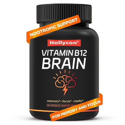 Support OEM Vitamine vitale Suppléments cérébraux pour la mémoire Vitamine B12 Capsules cérébrales