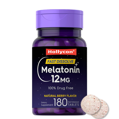 Mélatonine 12 mg comprimés à dissolution rapide Améliorer le cycle naturel du sommeil