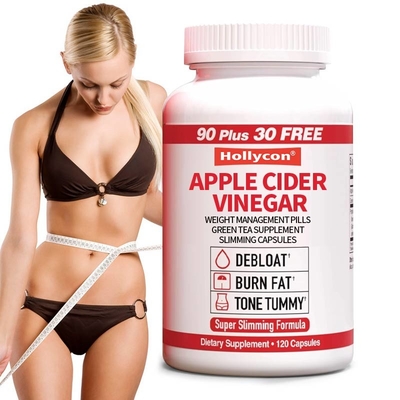 Capsules de vinaigre de cidre de pomme Capsules minceur Supplément de thé vert Pilules de perte de poids