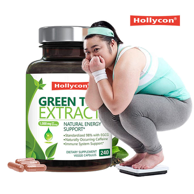 Capsules d'extrait de thé vert Capsules minceur Antioxydant L Theanine en poudre