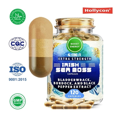 Les capsules de mousse de mer irlandaise augmentent l' énergie améliorent les articulations osseuses