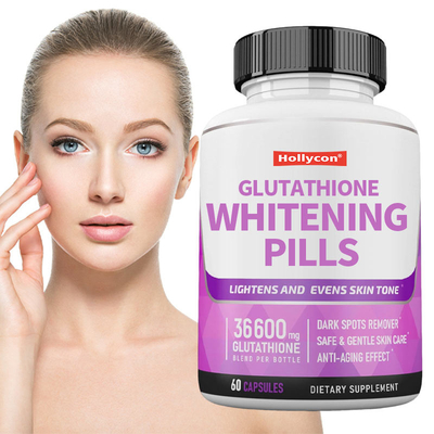 Supplément de blanchiment de la peau Pilules blanchissantes de glutathion pour les taches sombres