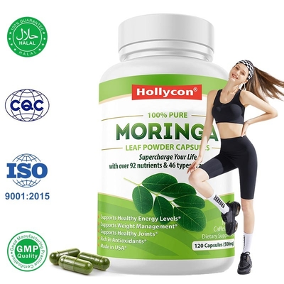 Capsules de poudre de moringa pour le contrôle du poids naturel