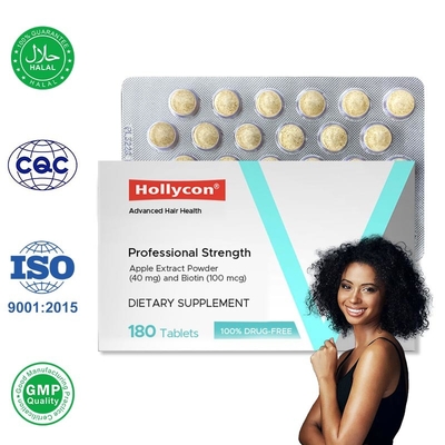 Supplément de croissance des cheveux 100mcg Biotine comprimés de croissance des cheveux pour prévenir la perte de cheveux