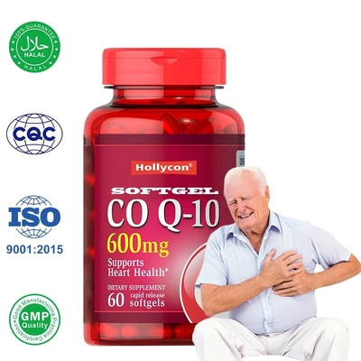 CoQ10 gels doux pour la santé cardiaque booster d'énergie bien-être buccal