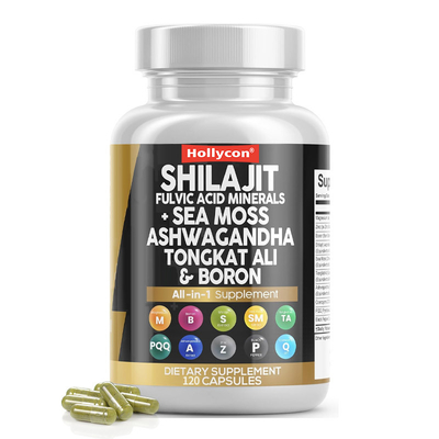 Shilajit à base de plantes naturelles 30 portions 2 capsules par portion
