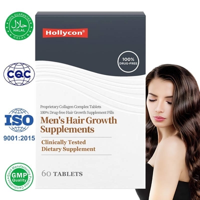 Des suppléments de croissance capillaire personnalisés pour des cheveux plus épais et plus pleins avec un complexe de collagène.