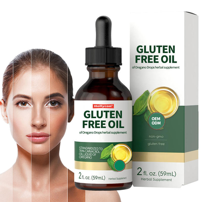 L'huile d'origan sans gluten est un complément à base de plantes pour une vie saine
