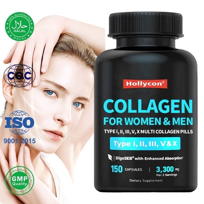 Péptides de collagène hydrolysés multiples capsules dures pour la beauté