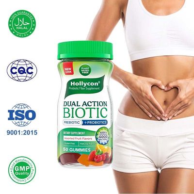 Les gommes à fibres probiotiques pour la santé digestive et l'équilibre du microbiome intestinal