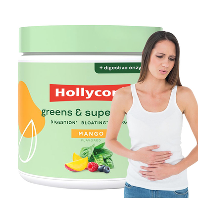Nutrition Super-aliments Verts en poudre pour la santé intestinale Enzymes digestives avec probiotiques