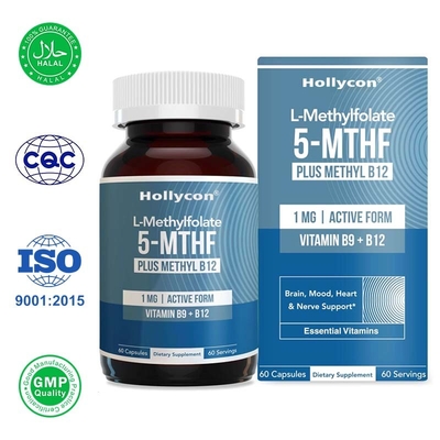 L Capsules de méthylfolate pour stimuler l' humeur et l' énergie du cerveau
