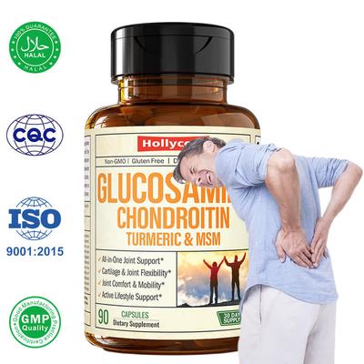 Pilules de curcuma usine Glucosamine Chondroïtine Capsules Supplément de soutien articulaire