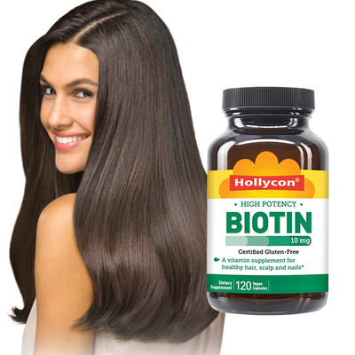 Capsules de biotine personnalisées favorisent la santé de la peau des cheveux et des ongles