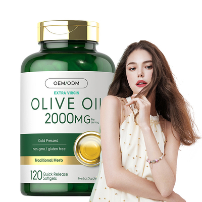 Supplément d'huile d'olive pour la santé générale Extrait d'huile d'olive vierge Softgels