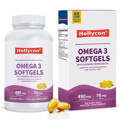Capsules molles d'oméga-3 pour une peau saine équilibre hormonal bien-être optimal
