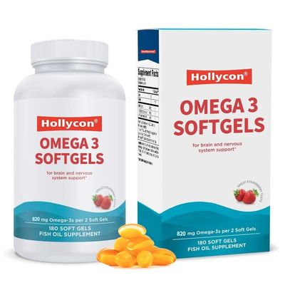 Omega3 Softgels Formule de DHA à haute intensité pour le soutien du cerveau et du système nerveux