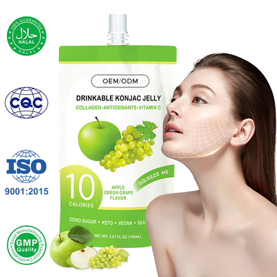 Jelly de Konjac infusé avec du collagène Boisson de collagène Supplément de collagène pour la gestion du poids