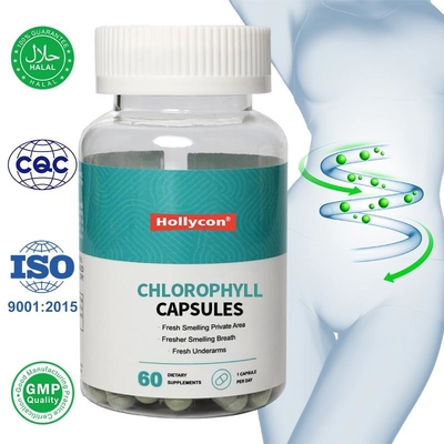 Capsules dures de chlorophylle pour éliminer les odeurs corporelles et intestinales Santé de la peau