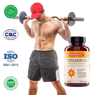 Supplément de vitamine de marque privée Vitamine D3 K2 soutient la fonction musculaire saine Immunité