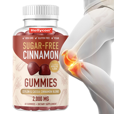 Des gommes de cannelle sans sucre 1000 mg de gommes d'extrait de cannelle de Ceylan pour le soutien immunitaire