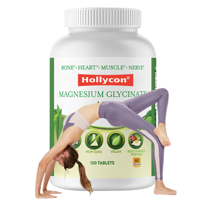 Comprimés de glycinate de magnésium Supplément de magnésium élémentaire pour le soutien osseux