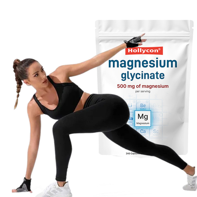 Capsules de glycinate de magnésium pour soulager le calme Capsules de magnésium pour soulager les muscles