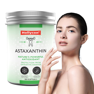 OEM Islandais Astaxanthine Softgels Pour la santé de la peau 12mg Astaxanthine Softgels