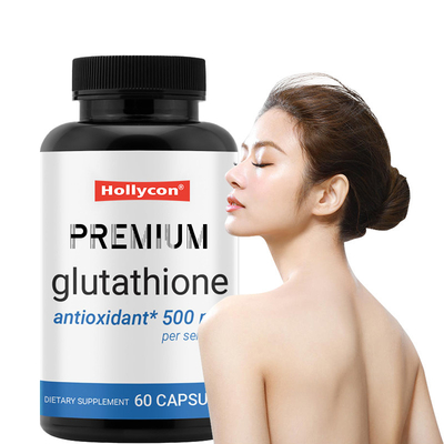 OEM Premium Glutathione Capsules pour le soutien du foie 500 mg Supplément de glutathion