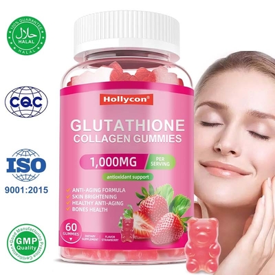 OEM Glutathione collagène gommes supplément pour le blanchiment de la peau Glutathione collagène gommes