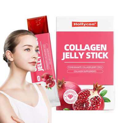 Collagène de pomme de grenade de qualité supérieure Collagène de beauté coréenne Jelly Stick Collagène de poisson à faible teneur en molécules Pomme de grenade Jerry Stick