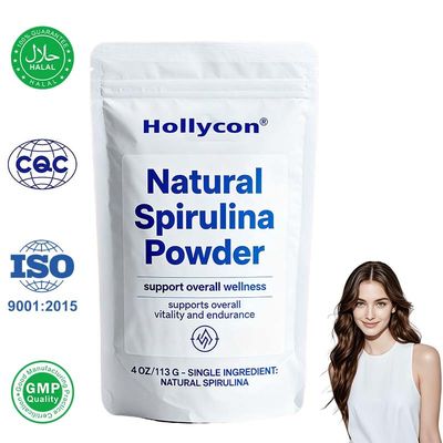 Poudre de spiruline fabriquée en usine – 4 oz (113g), Superaliment naturel à base de plantes, riche en protéines, en fer et en B12 pour l'énergie, l'immunité et la détoxification, smoothies et jus, végétalien, sans OGM, sans additifs, formule personnalisée