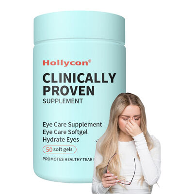Supplément éprouvé cliniquement par OEM pour les yeux secs, pour hydrater les yeux de l'intérieur pour un soulagement durable, soulager la sécheresse, supplément de soins oculaires