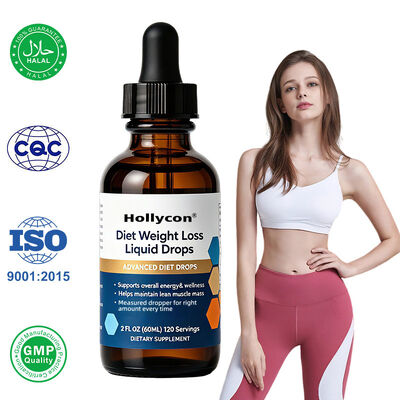Gouttes orales de soutien nutritionnel avec saveur personnalisée en flacon de 60 ml pour un soutien énergétique quotidien